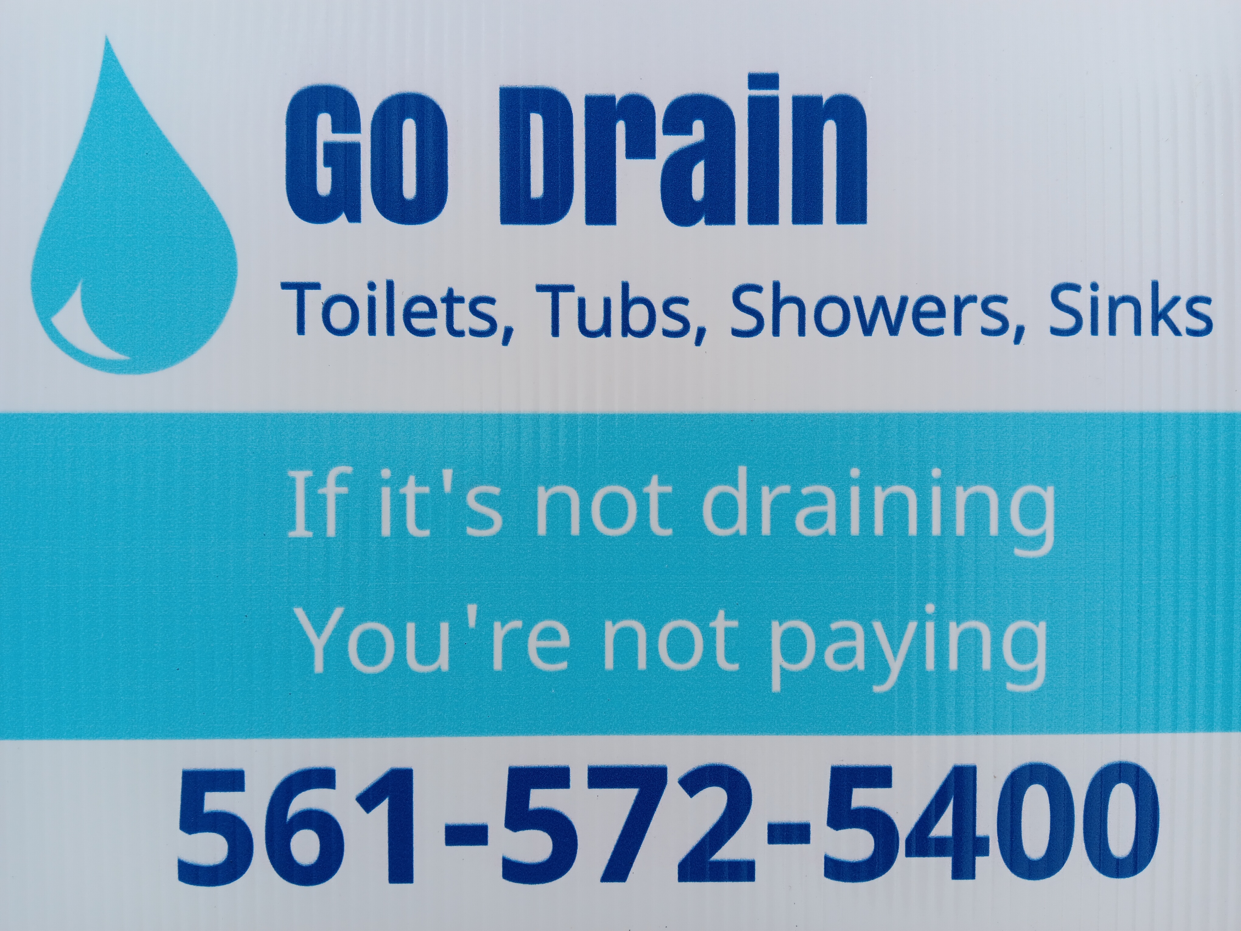 If it's not draining... You're not paying!